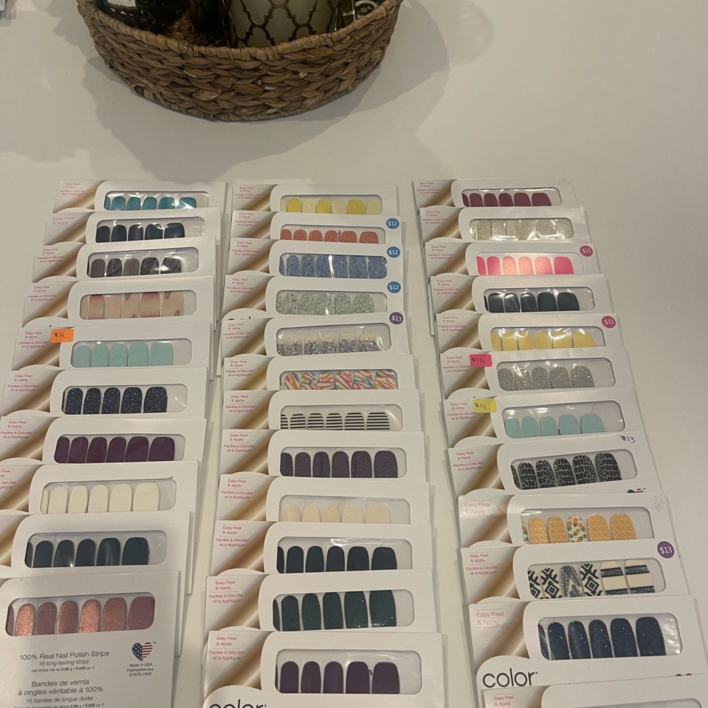 Mega Pack of 34 Color Street Vibrant Nail Polish Strips